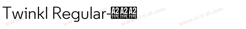 Twinkl Regular字体转换